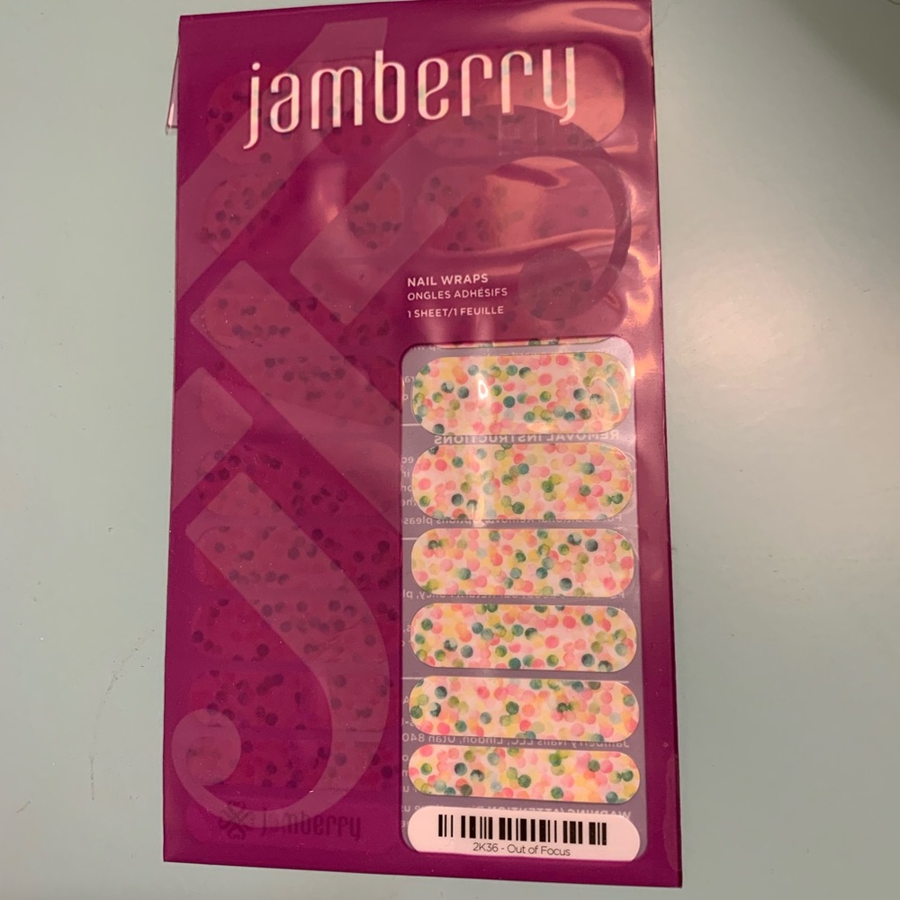 Jamberry pastel polka dots nail wrap